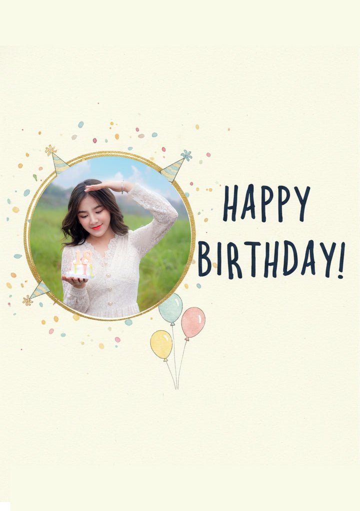 Birthdays - Personalised card