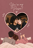 Load image into Gallery viewer, You're My Person Heart Photo Upload Valentine's Day Card for Husband
