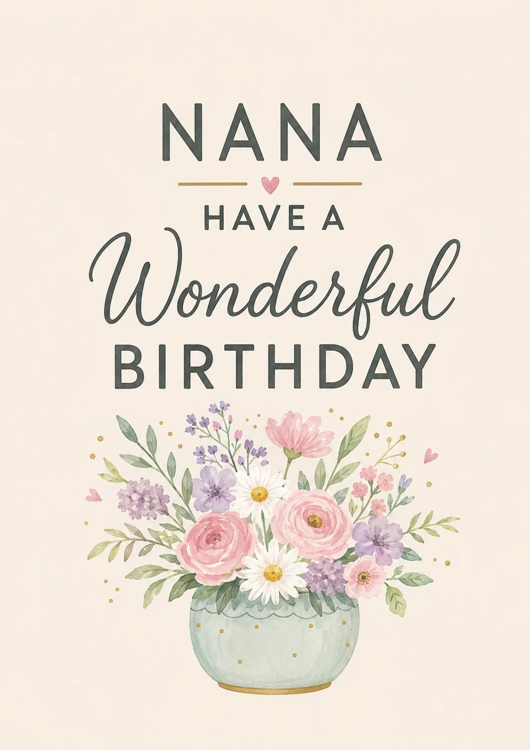 Birthdays - Personalised Card — with punch holes