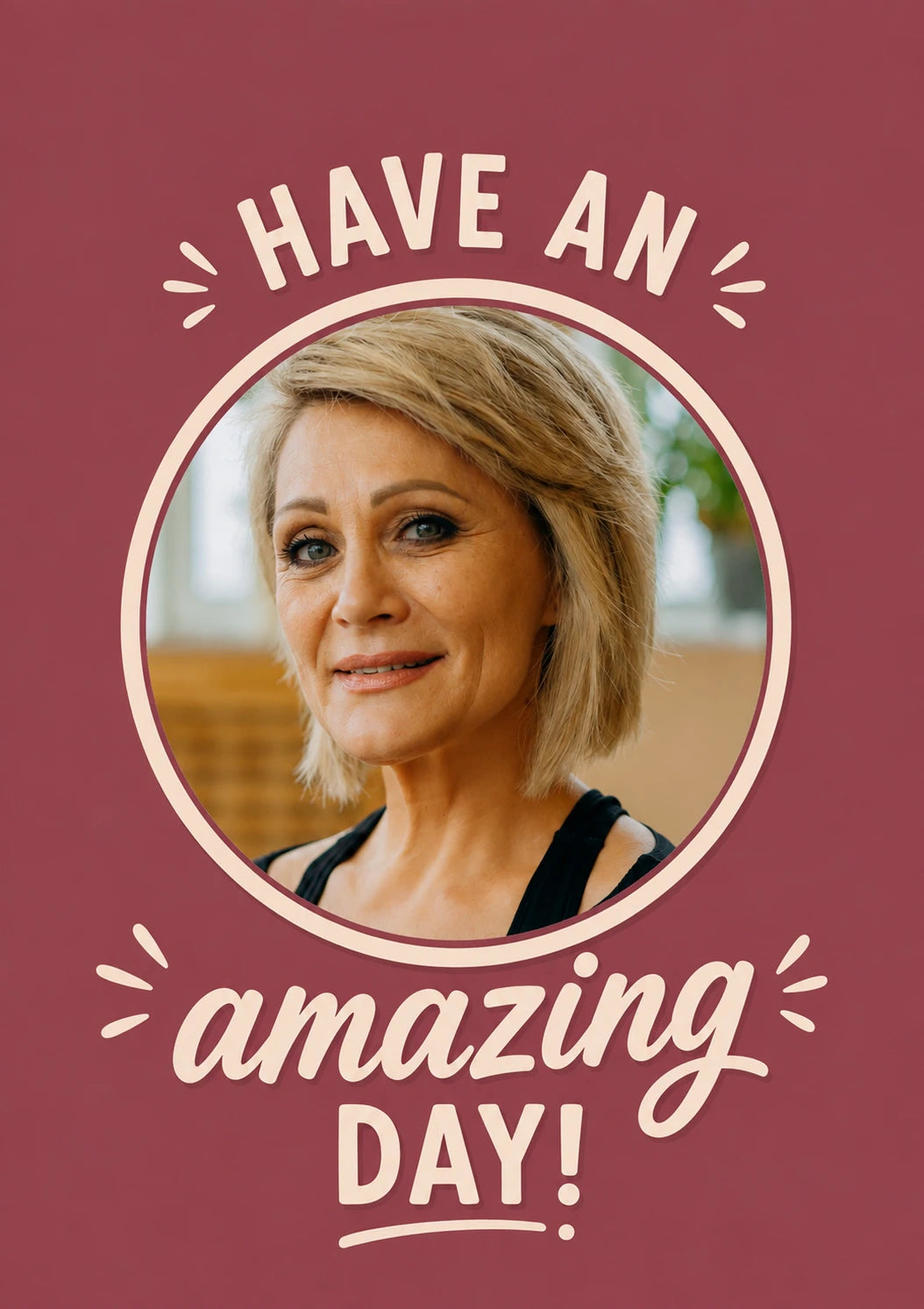 Have an Amazing Day Photo Upload 55th Birthday Card for Her