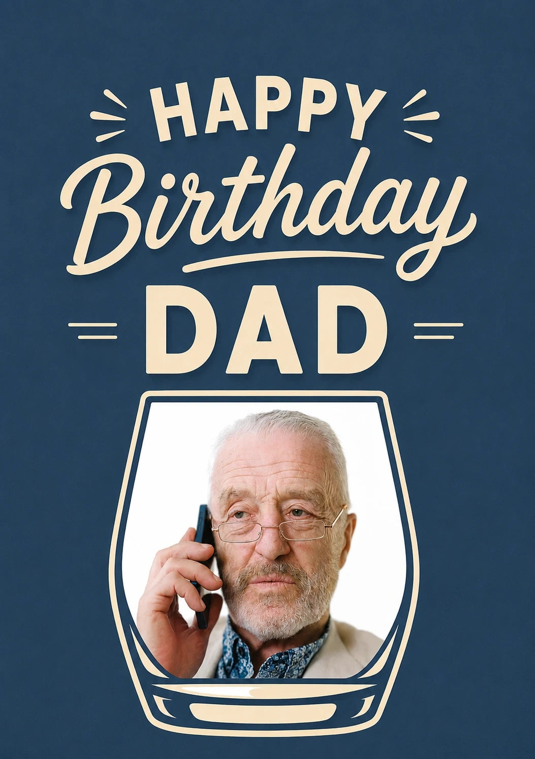 Birthdays - Personalised Card — with punch holes