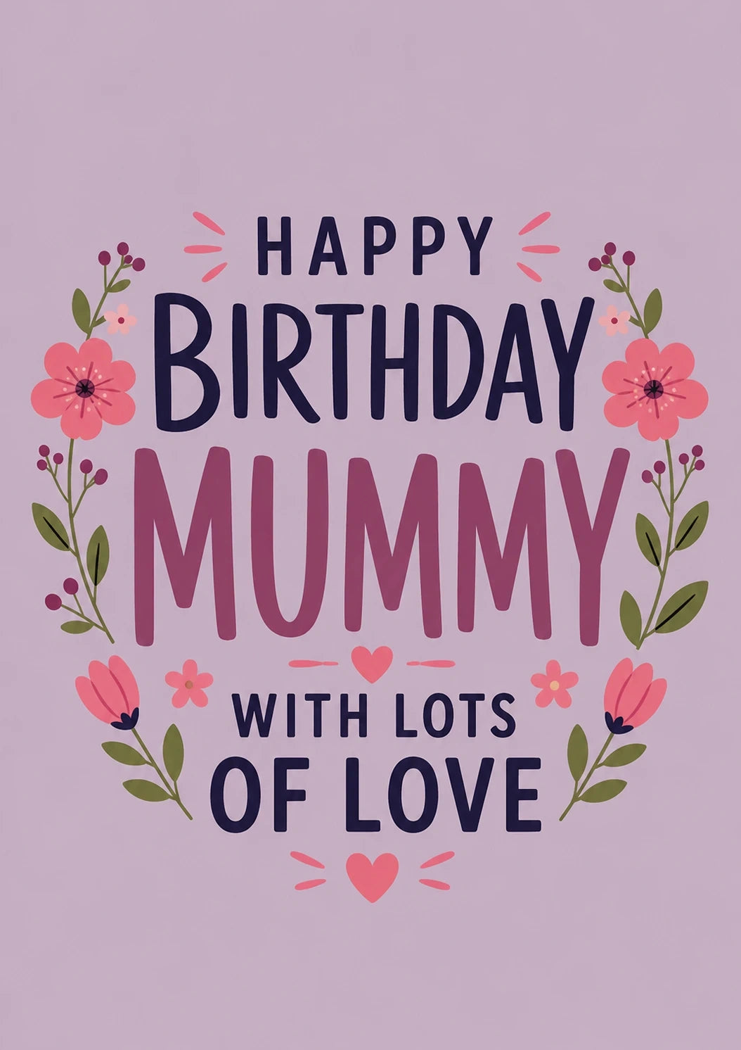 Birthdays - Personalised Card — with punch holes