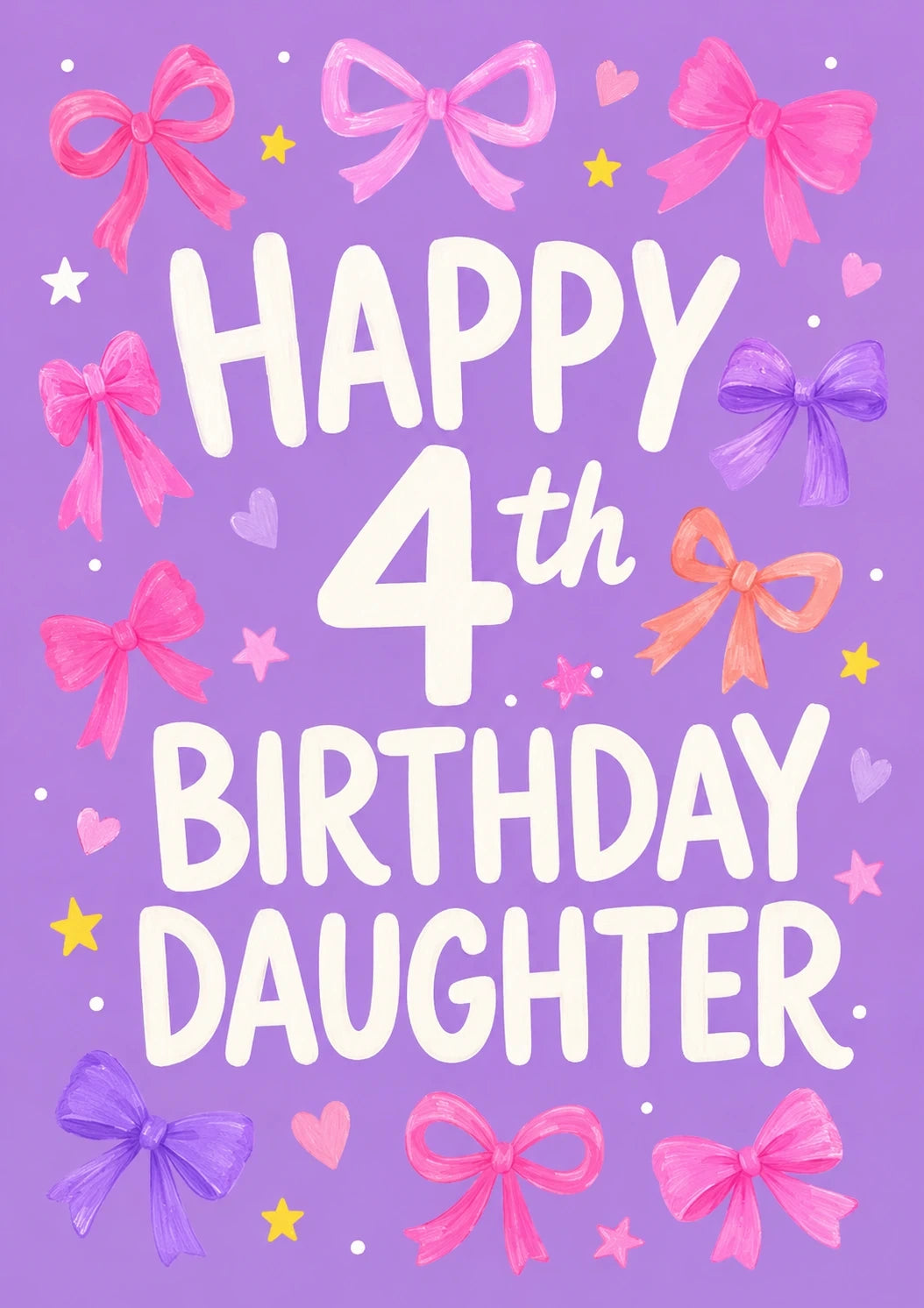 Birthdays - Personalised Card — with punch holes