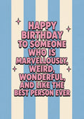 Load image into Gallery viewer, Birthdays - Personalised Card — with punch holes
