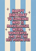 Load image into Gallery viewer, Funny Marvellously Weird Wonderful 20th Birthday Card

