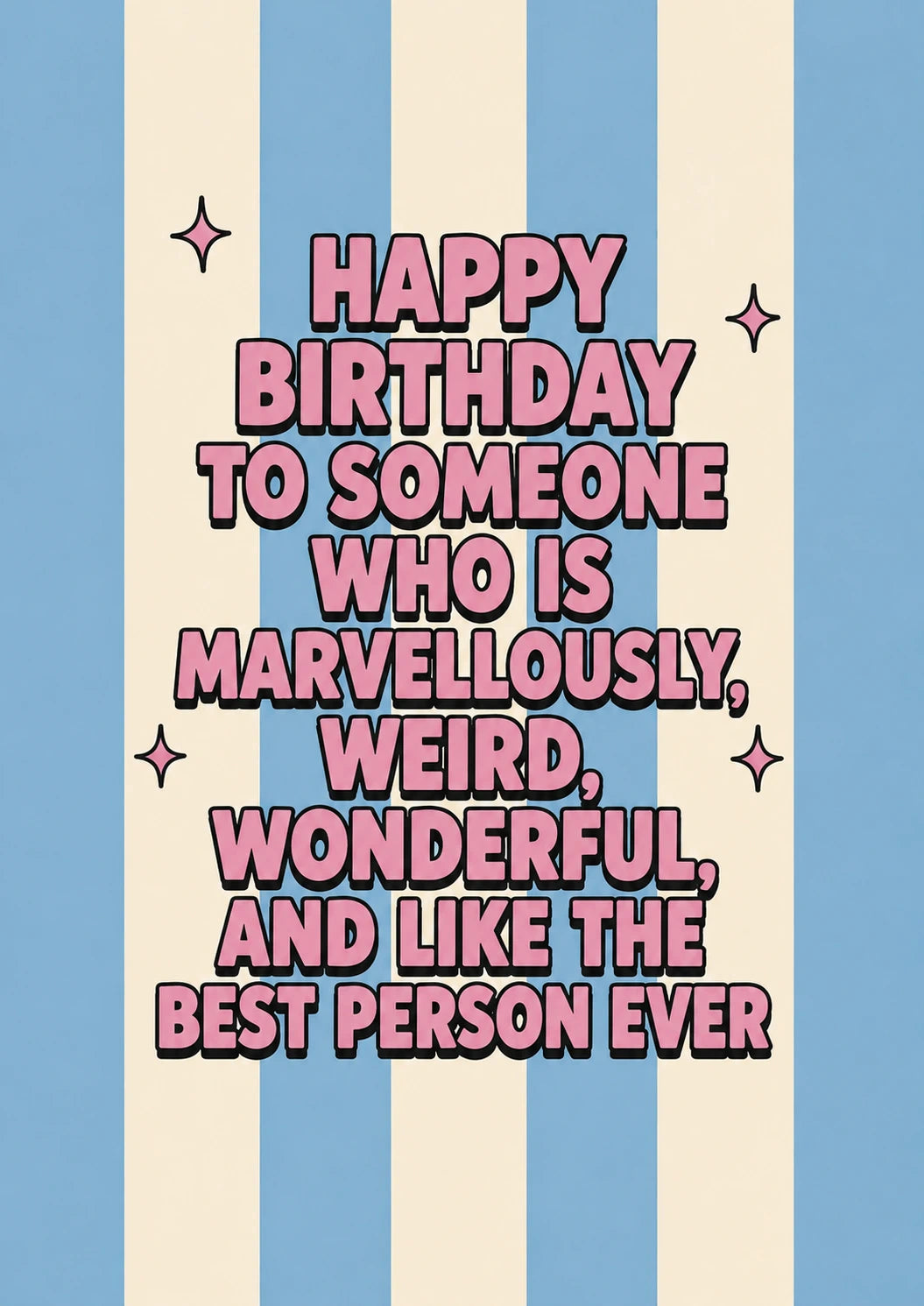 Funny Marvellously Weird Wonderful 20th Birthday Card