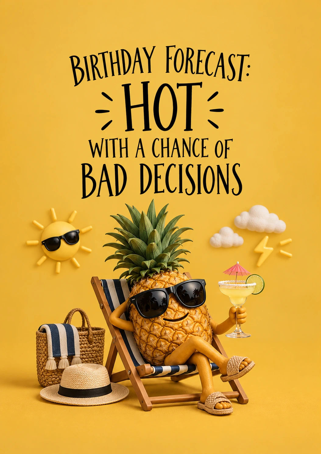 Funny Birthday Forecast Bad Decisions 60th Birthday Card