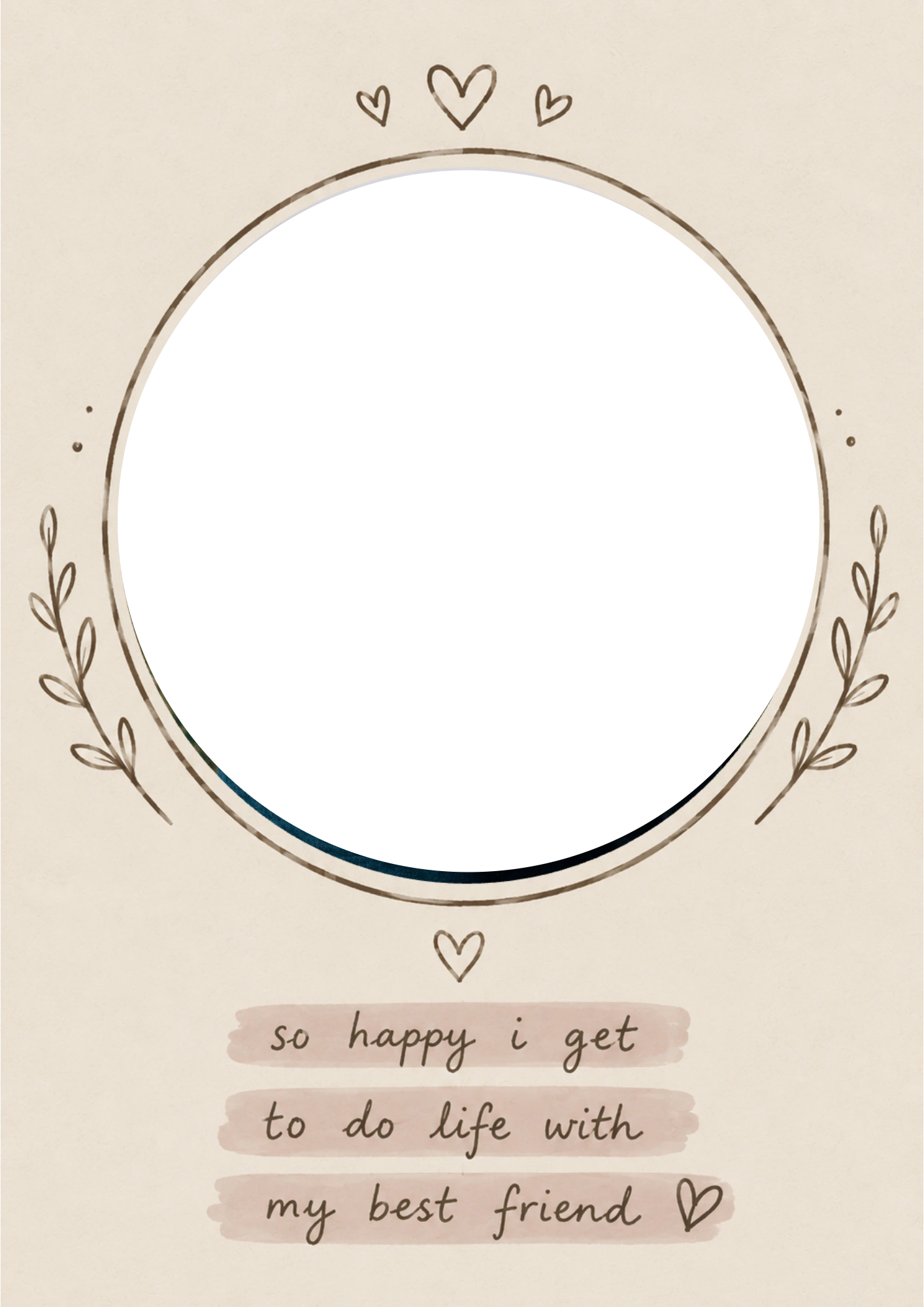 Engagement - Personalised Card — with punch holes