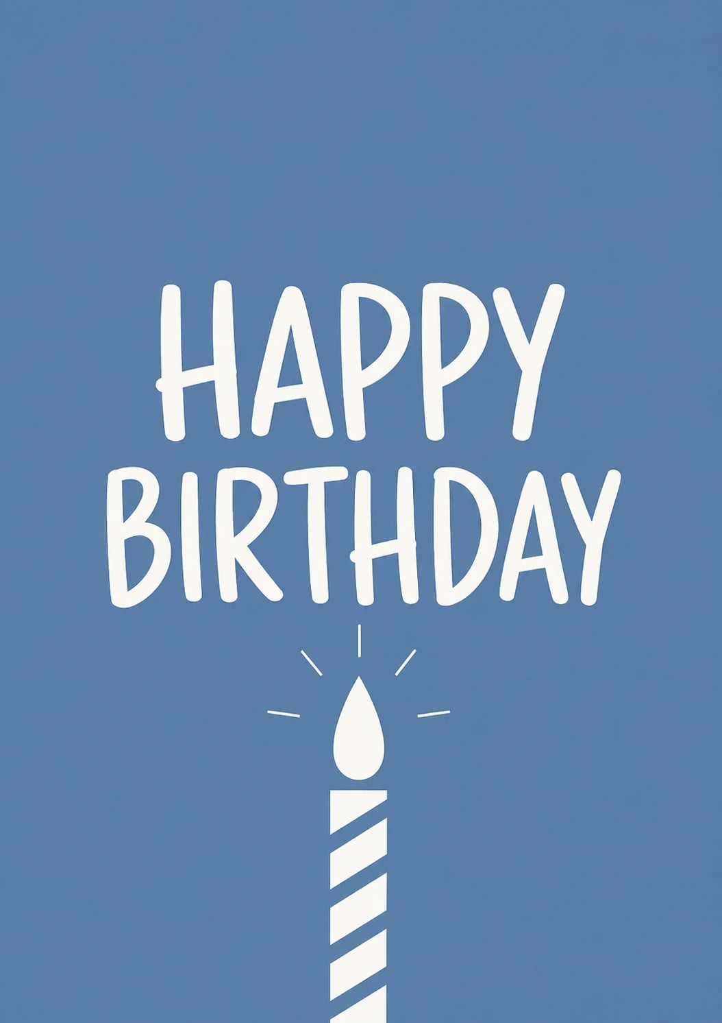 Birthdays - Personalised Card — with punch holes