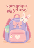 Load image into Gallery viewer, Back to school - Personalised Card — with punch holes
