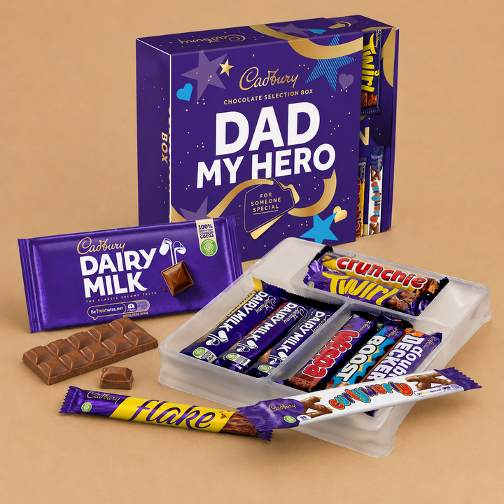 Cadbury "Dad My Hero" Star Chocolate Selection Box 524.5g