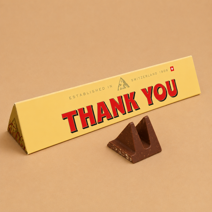 Toblerone "Thank You" Milk Chocolate Bar 340g