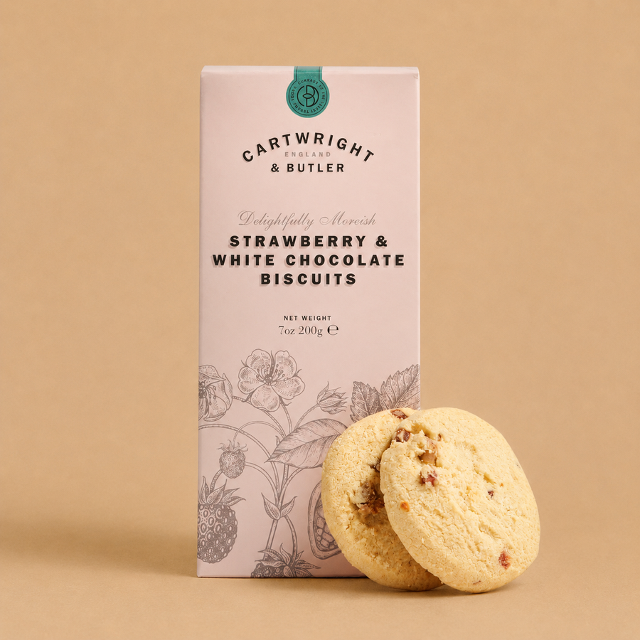Cartwright & Butler Strawberry and White Chocolate Biscuits 200g