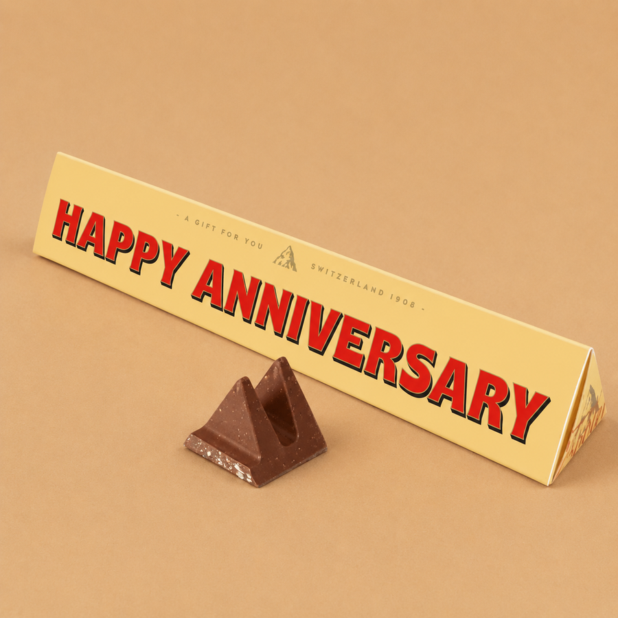 Toblerone "Happy Anniversary" Chocolate Bar 100g