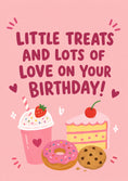 Load image into Gallery viewer, Little Treats and Love Illustrated Birthday Card for Her

