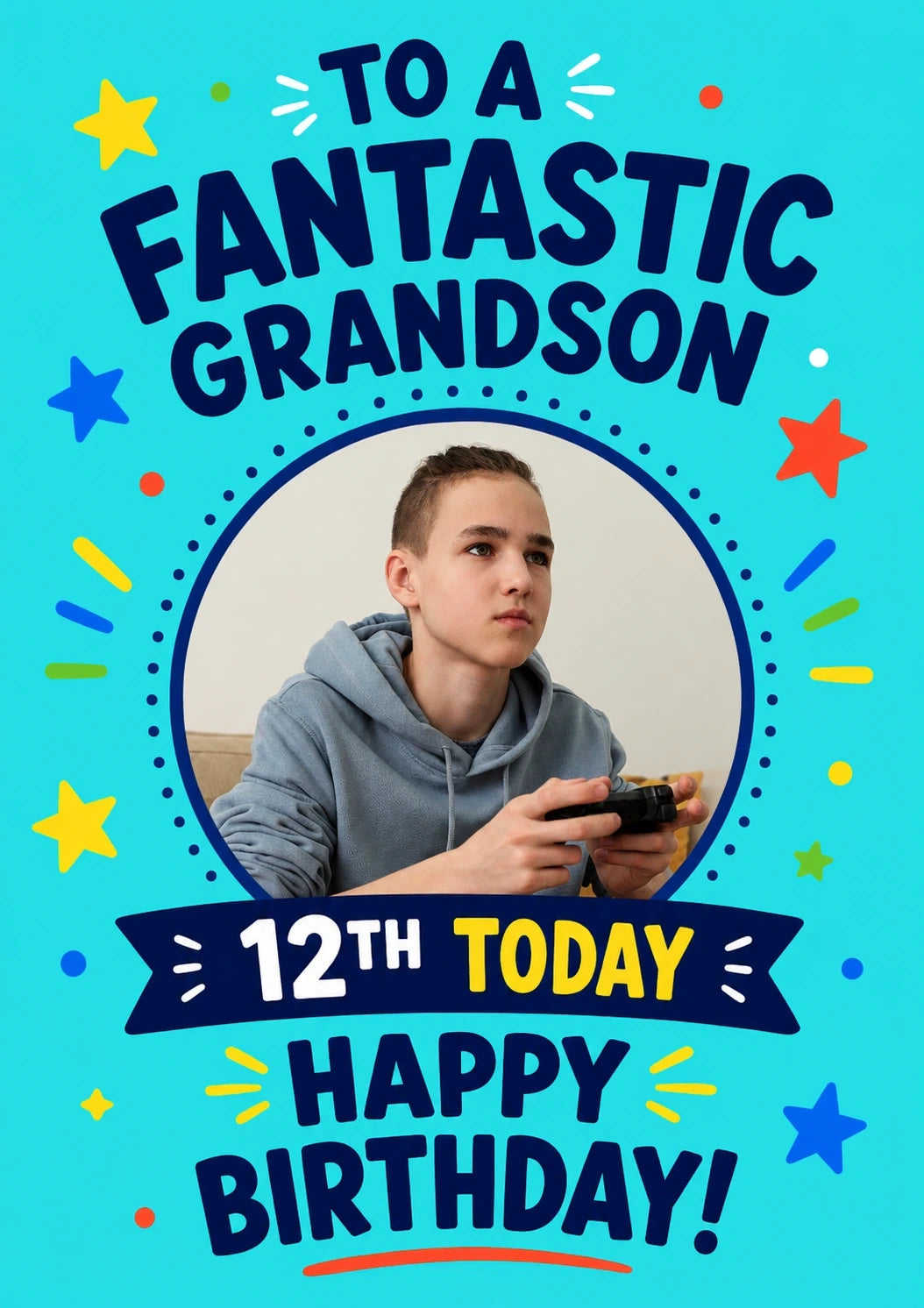 Birthdays - Personalised Card — with punch holes