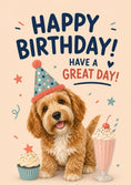 Load image into Gallery viewer, Birthdays - Personalised Card — with punch holes
