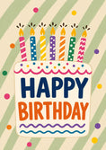 Load image into Gallery viewer, Colourful Cake and Candles 15th Birthday Card
