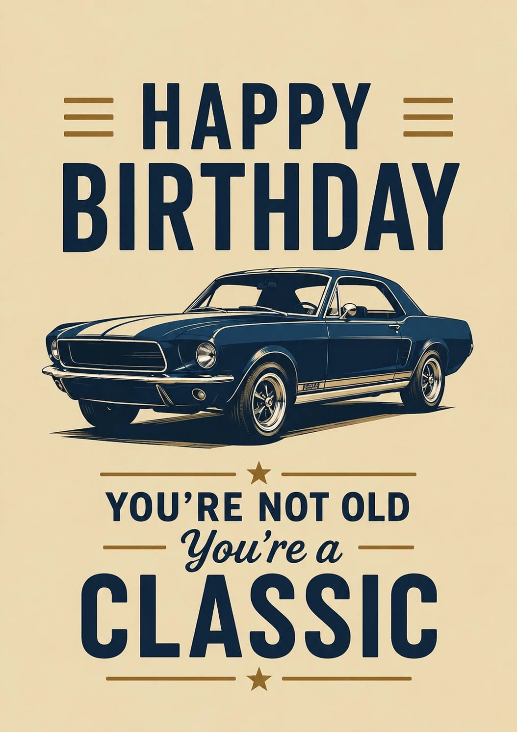 Birthdays - Personalised Card — with punch holes