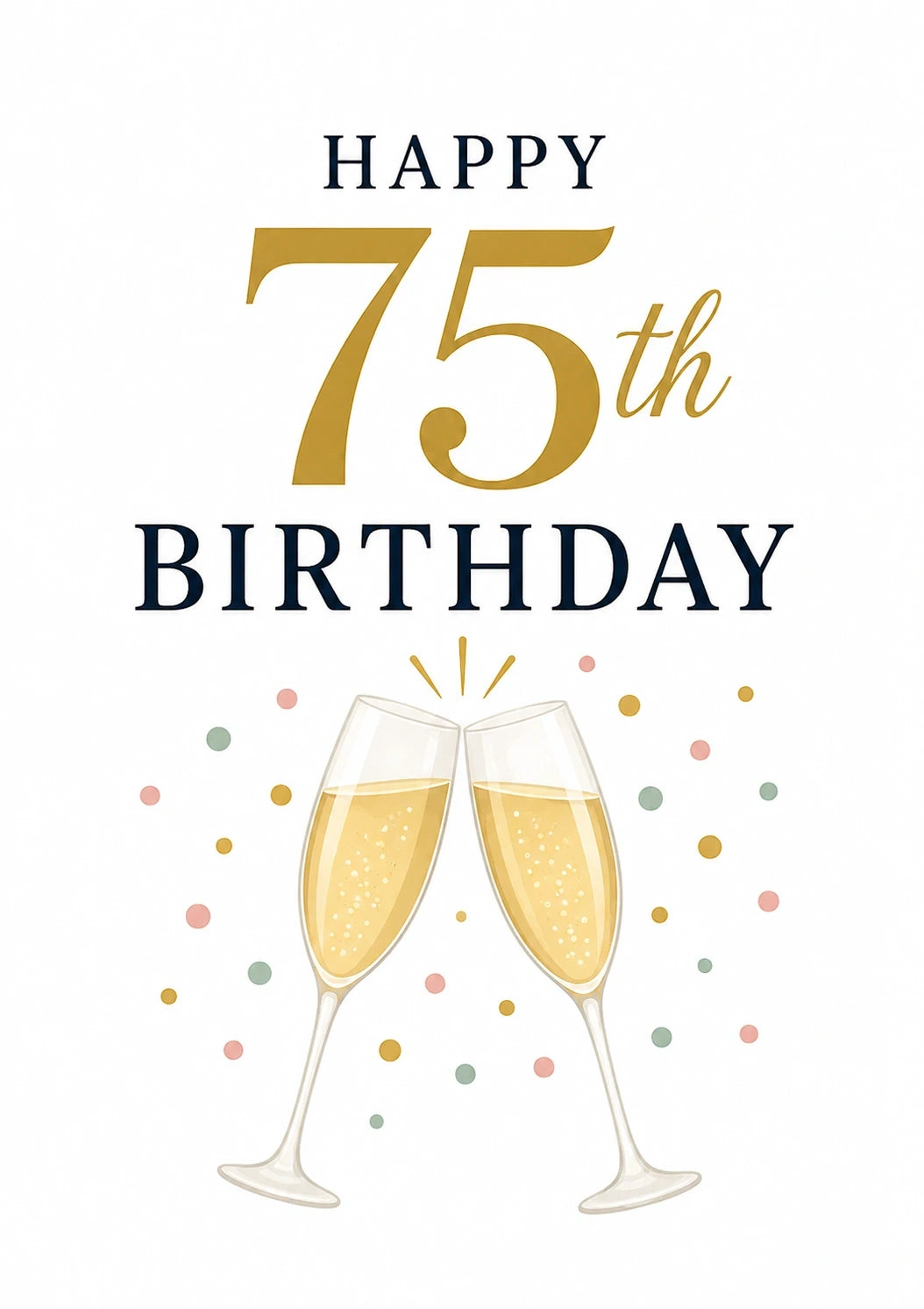 Birthdays - Personalised Card — with punch holes