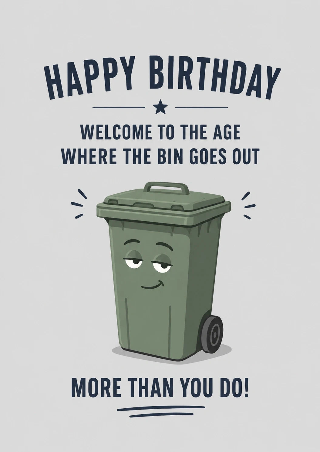 Birthdays - Personalised Card — with punch holes