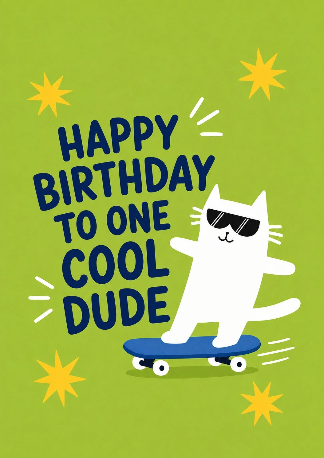 Birthdays - Personalised Card — with punch holes