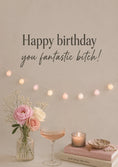 Load image into Gallery viewer, Funny Fantastic Bitch Floral 19th Birthday Card for Her
