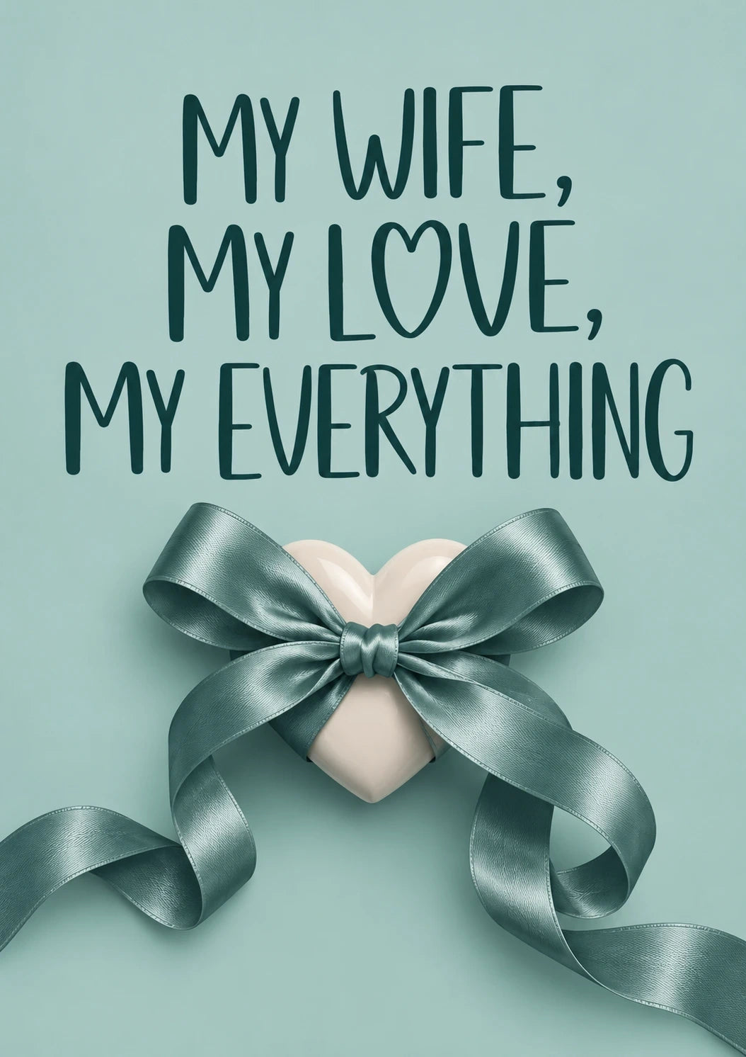 Valentine's day - Personalised Card — with punch holes