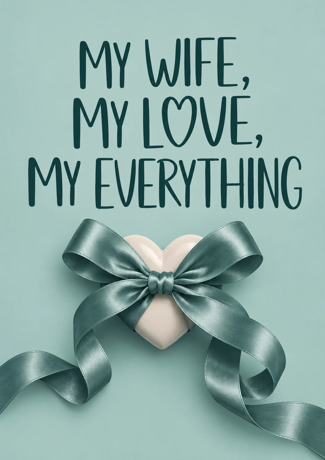My Wife My Everything Valentine's Day Card for Her
