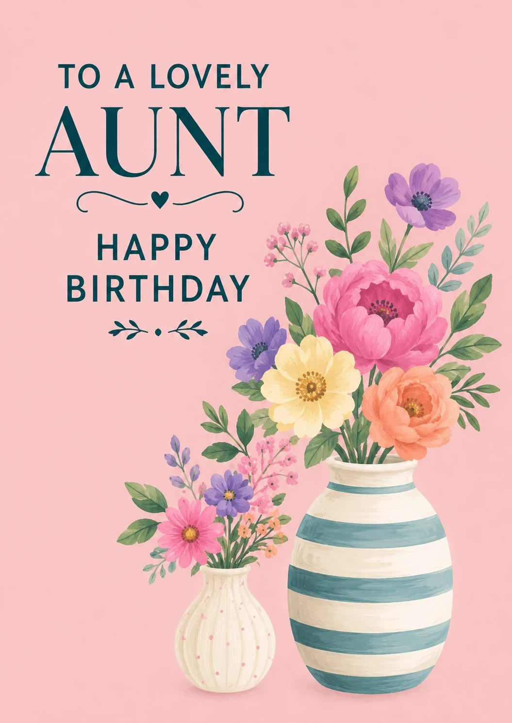 Birthdays - Personalised Card — with punch holes