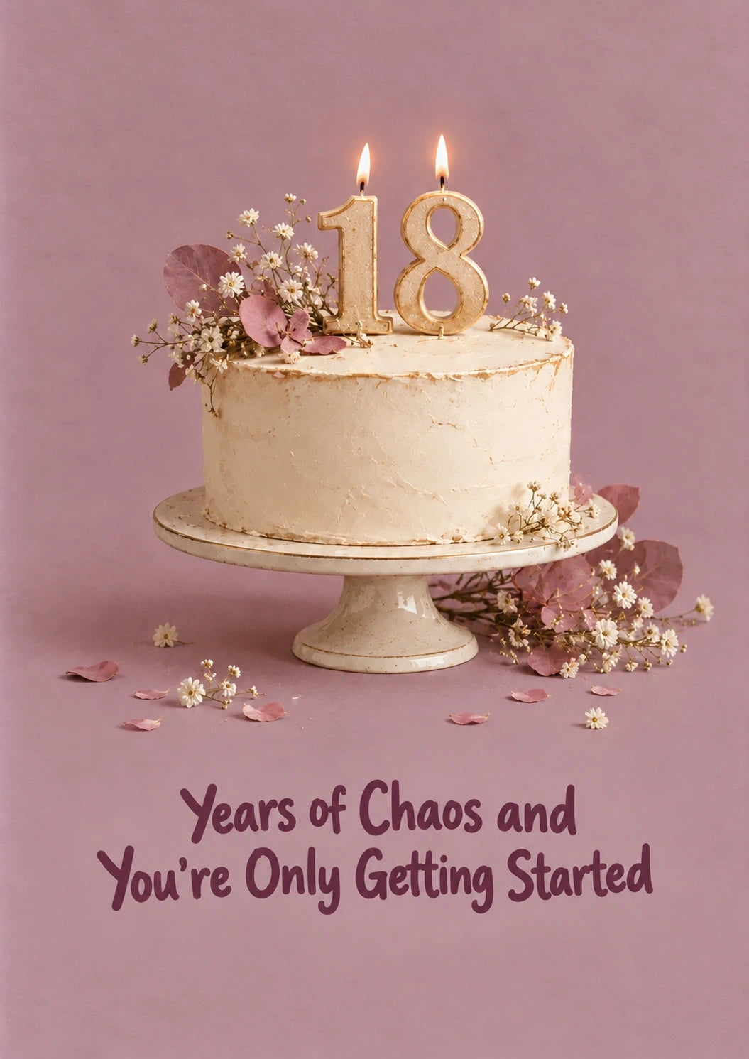 Birthdays - Personalised Card — with punch holes