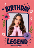 Load image into Gallery viewer, Birthdays - Personalised Card — with punch holes
