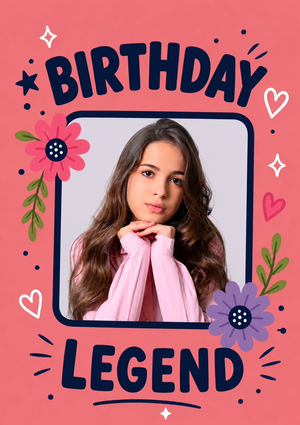 Birthdays - Personalised Card — with punch holes
