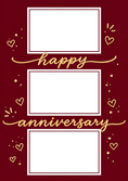 Load image into Gallery viewer, Red Heart Script Happy Anniversary Photo Upload Birthday Card
