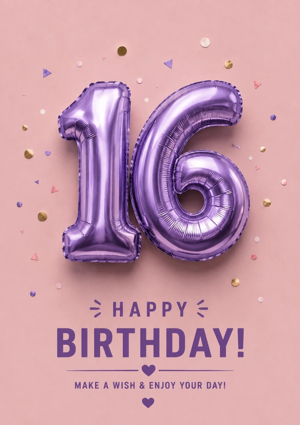 Birthdays - Personalised Card — with punch holes