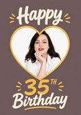Load image into Gallery viewer, Birthdays - Personalised Card — with punch holes
