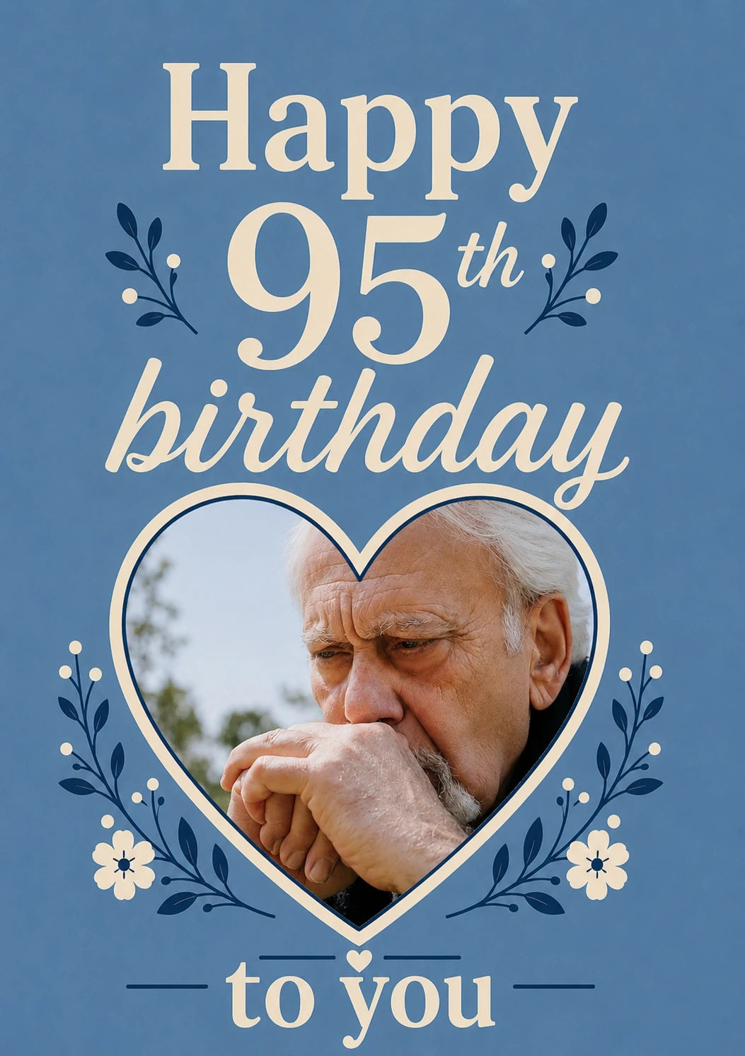 Birthdays - Personalised Card — with punch holes