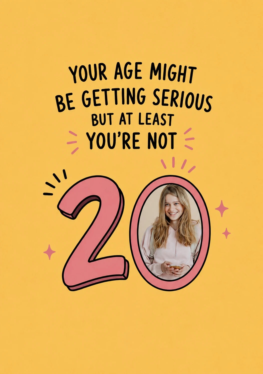 Birthdays - Personalised Card — with punch holes