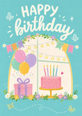 Load image into Gallery viewer, Birthdays - Personalised Card — with punch holes
