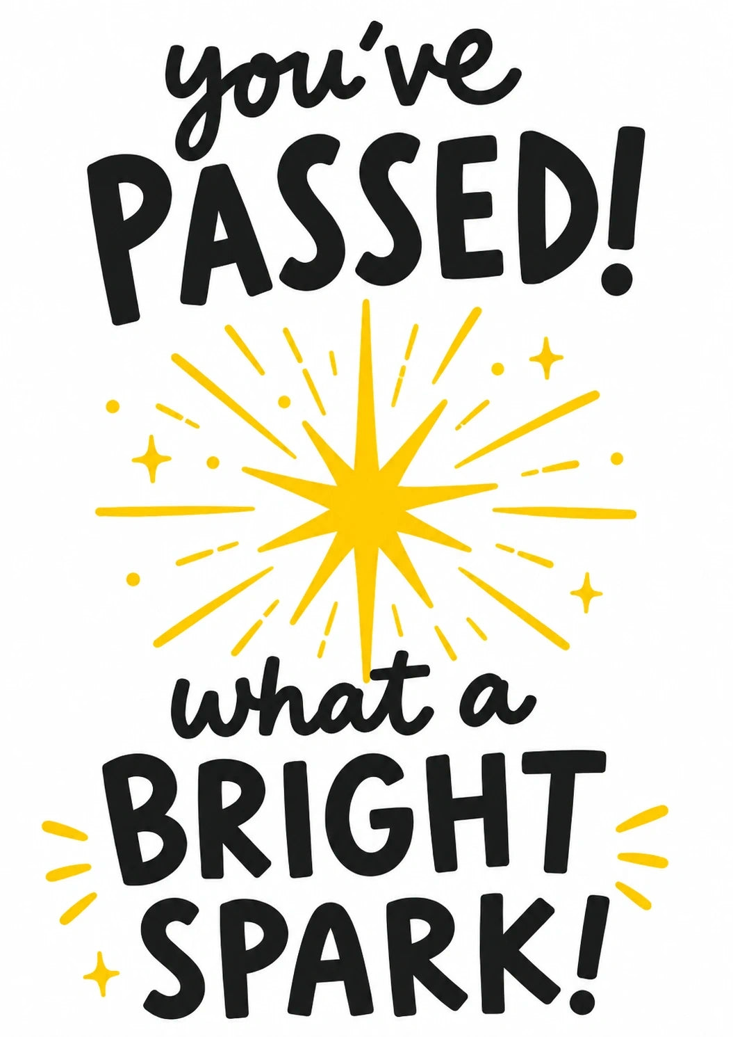 Exams - Personalised Card — with punch holes