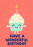 Load image into Gallery viewer, Birthdays - Personalised Card — with punch holes

