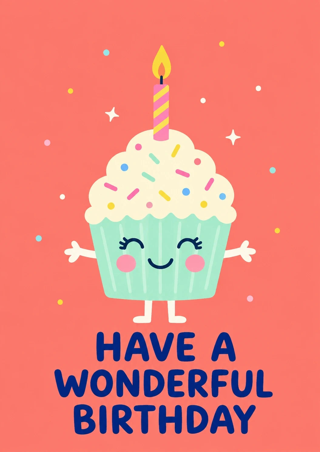 Birthdays - Personalised Card — with punch holes