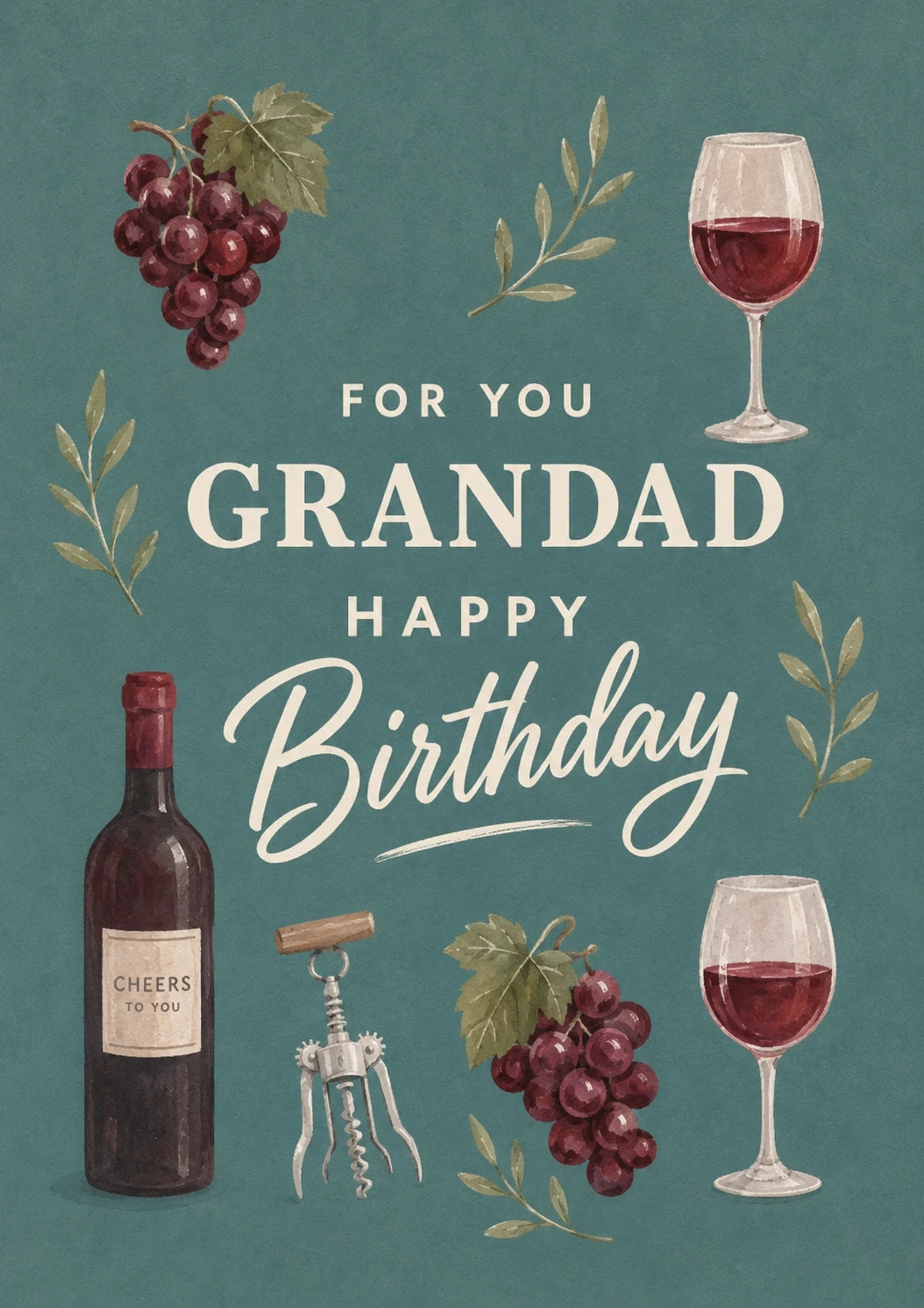 Birthdays - Personalised Card — with punch holes