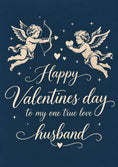 Load image into Gallery viewer, Cherub Cupid Bow and Heart Valentine's Day Card for Husband
