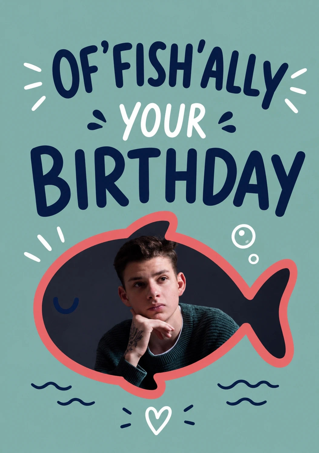 Birthdays - Personalised Card — with punch holes