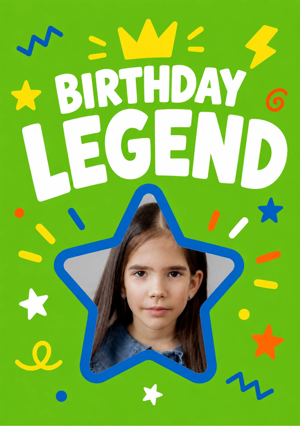 Birthday Legend Photo Upload Birthday Card for Her