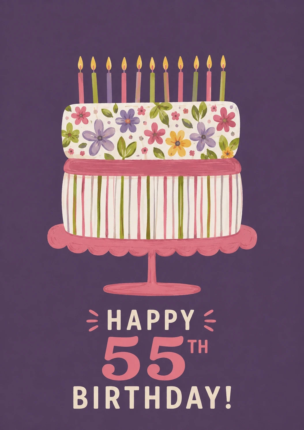 Birthdays - Personalised Card — with punch holes