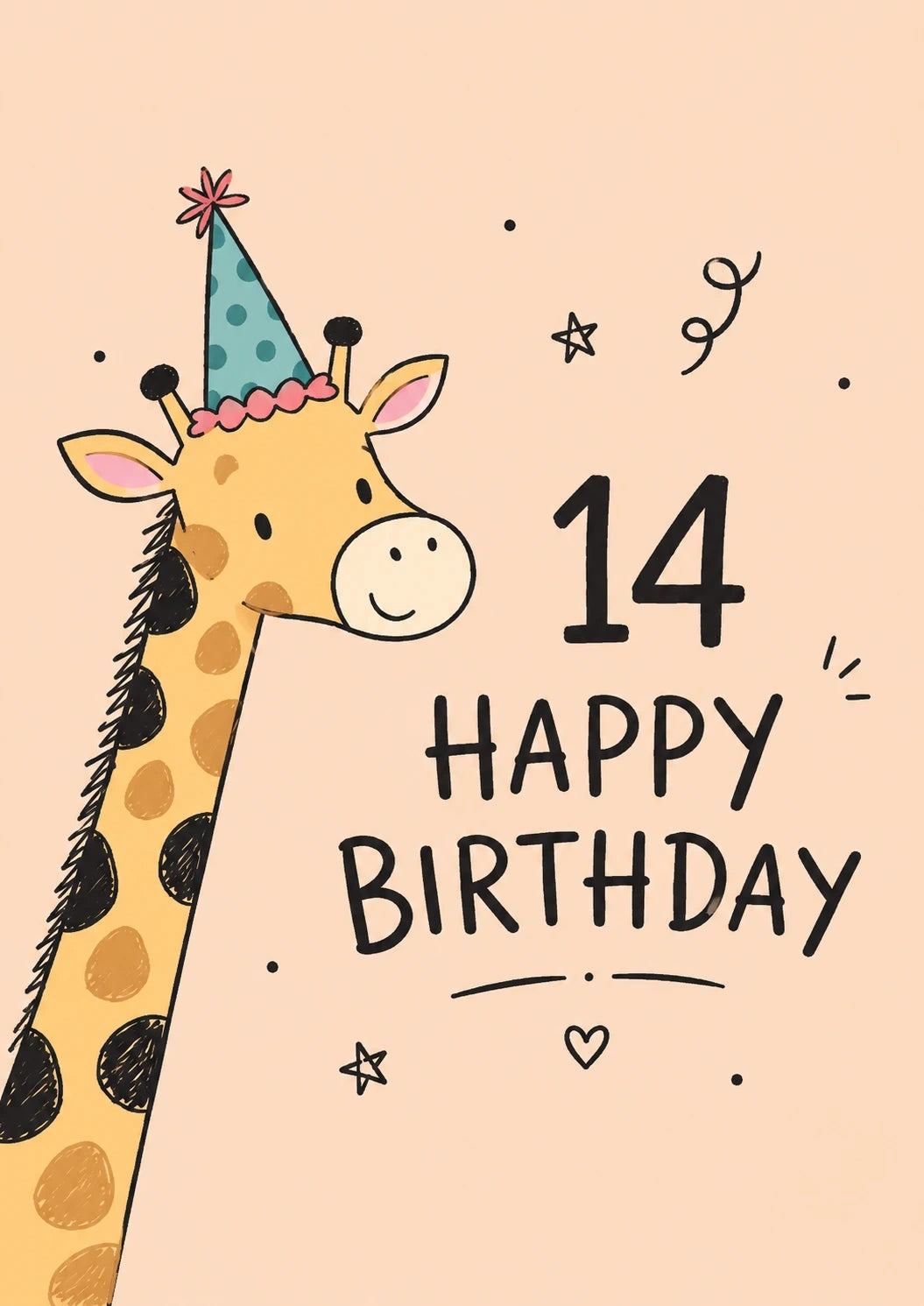 Birthdays - Personalised Card — with punch holes