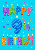 Load image into Gallery viewer, Birthdays - Personalised Card — with punch holes

