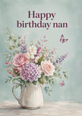 Load image into Gallery viewer, Vintage Floral Jug Nan 55th Birthday Card for Her
